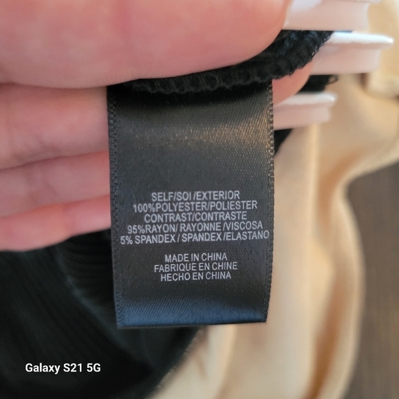 WAYF Surplice Ribbed Cami Bodysuit in Black Sz Large Nordstrom Sexy Date Night - Picture 8 of 13